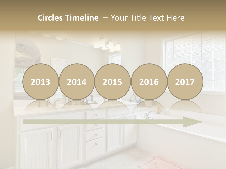 Tile Towel Counter PowerPoint Template