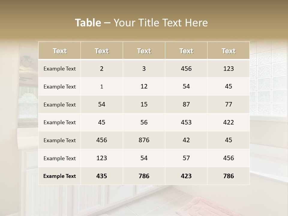 Tile Towel Counter PowerPoint Template