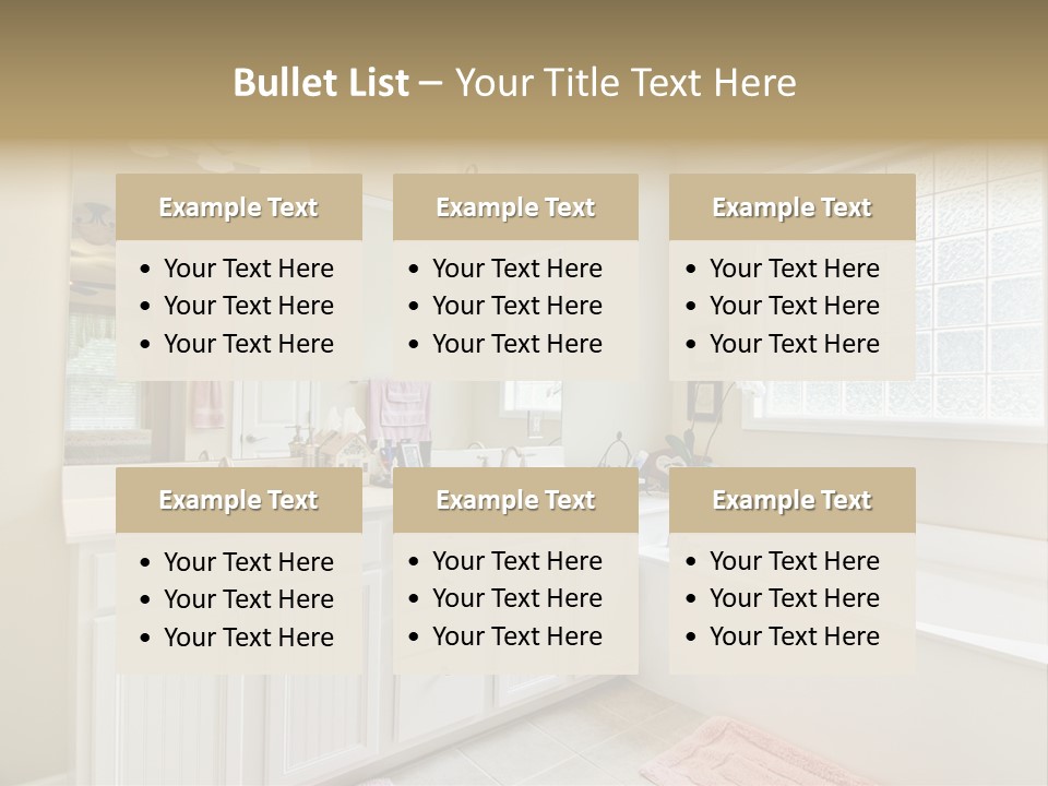 Tile Towel Counter PowerPoint Template