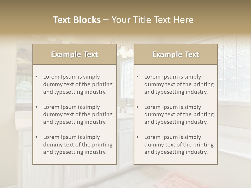Tile Towel Counter PowerPoint Template