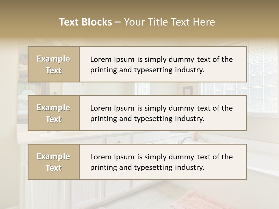 Tile Towel Counter PowerPoint Template