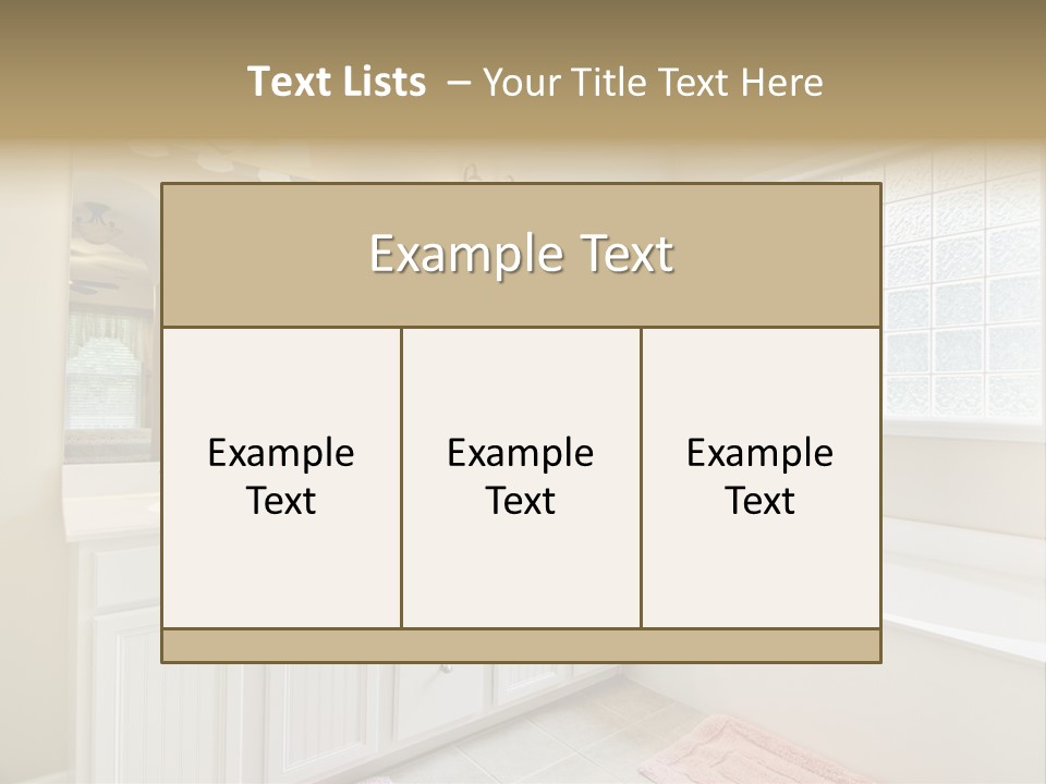 Tile Towel Counter PowerPoint Template
