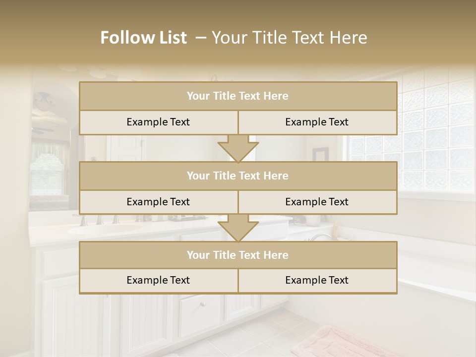 Tile Towel Counter PowerPoint Template