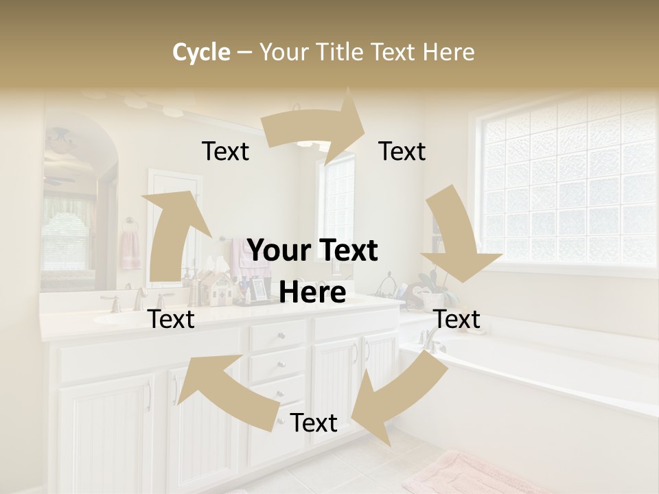 Tile Towel Counter PowerPoint Template