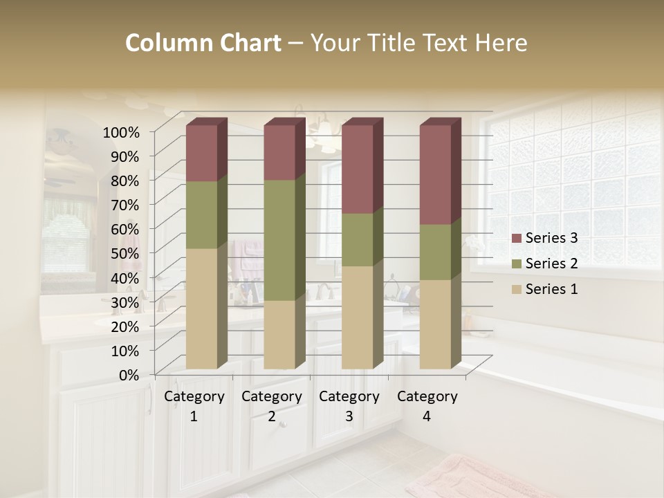 Tile Towel Counter PowerPoint Template