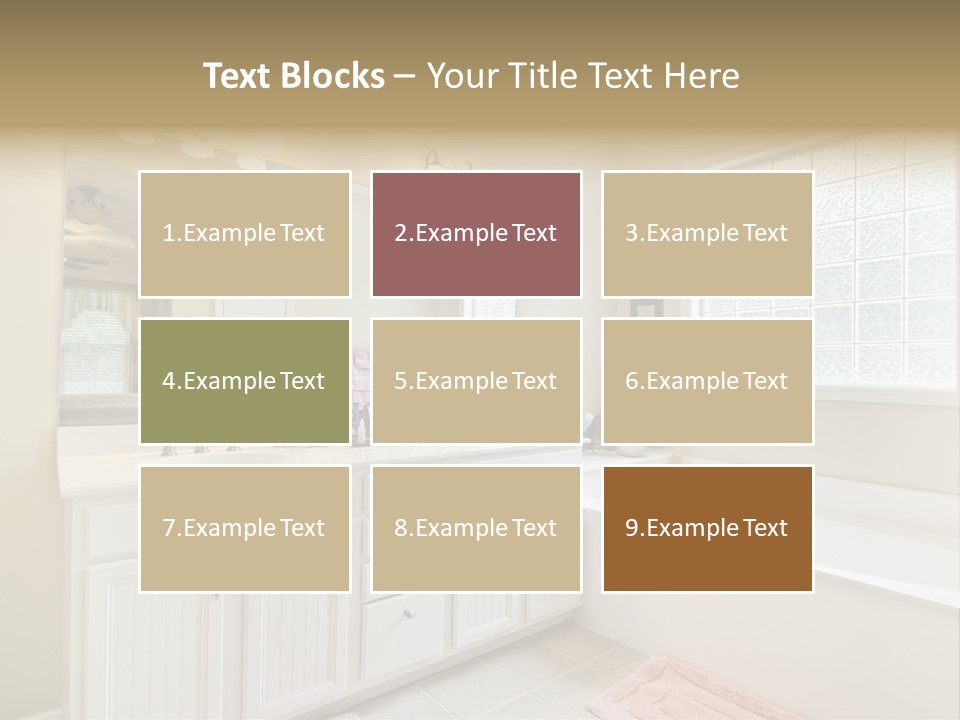 Tile Towel Counter PowerPoint Template