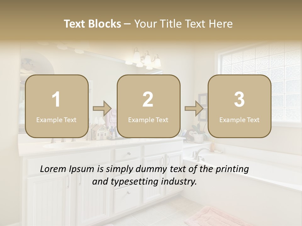 Tile Towel Counter PowerPoint Template