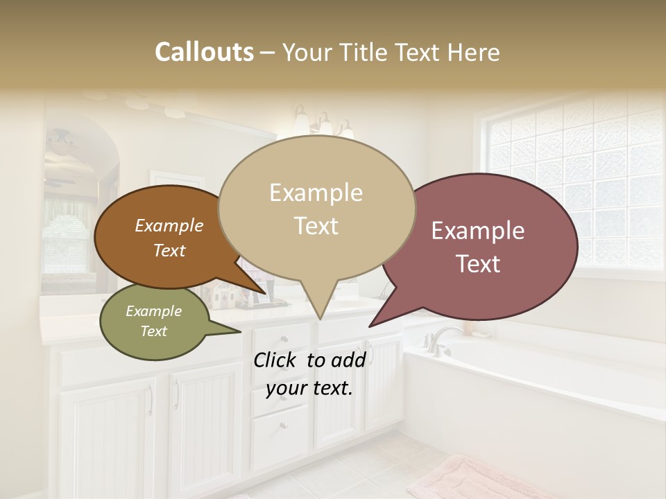 Tile Towel Counter PowerPoint Template