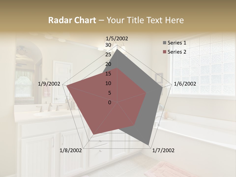 Tile Towel Counter PowerPoint Template