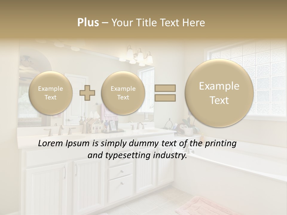 Tile Towel Counter PowerPoint Template