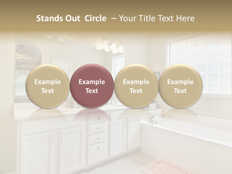 Tile Towel Counter PowerPoint Template