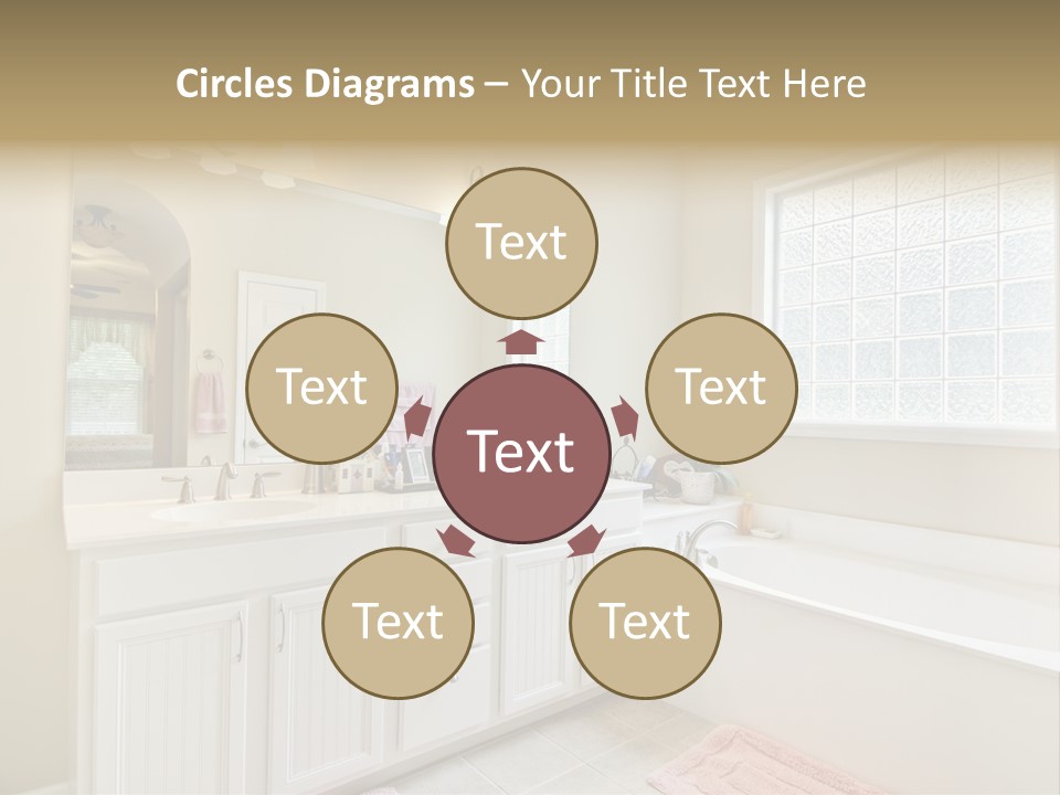 Tile Towel Counter PowerPoint Template