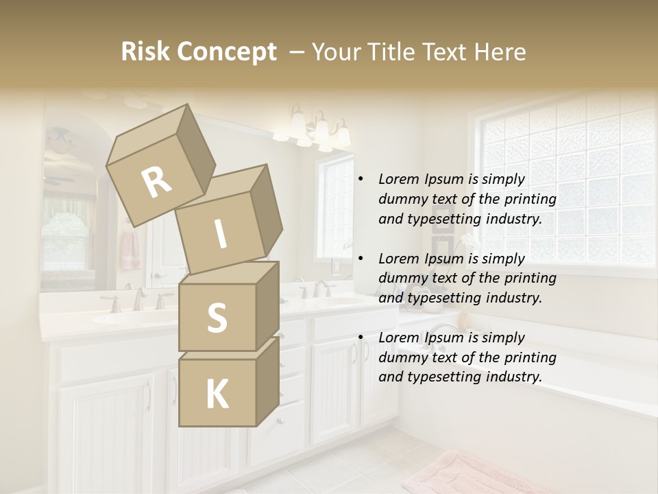 Tile Towel Counter PowerPoint Template