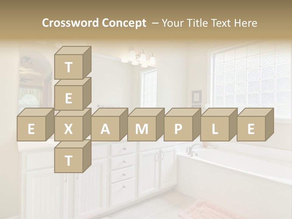 Tile Towel Counter PowerPoint Template