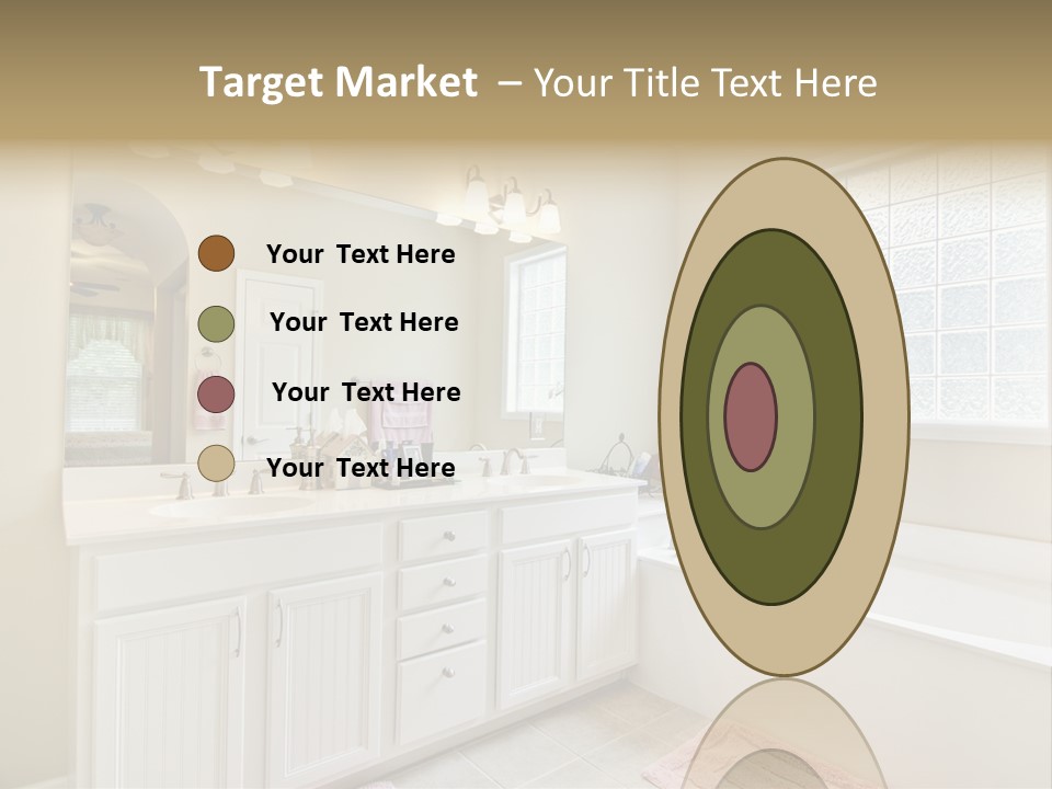 Tile Towel Counter PowerPoint Template