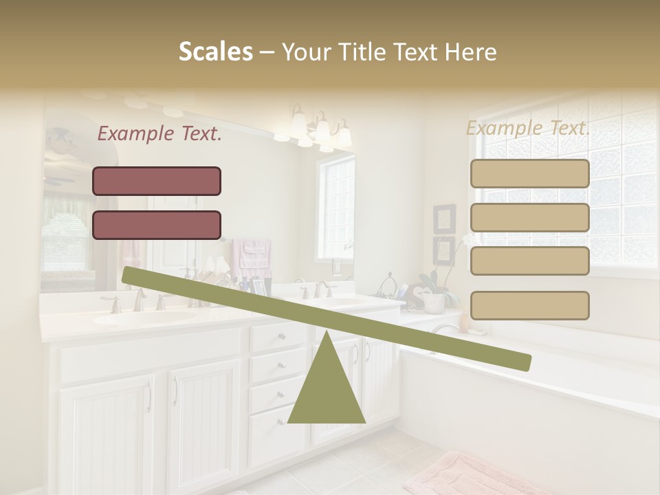 Tile Towel Counter PowerPoint Template