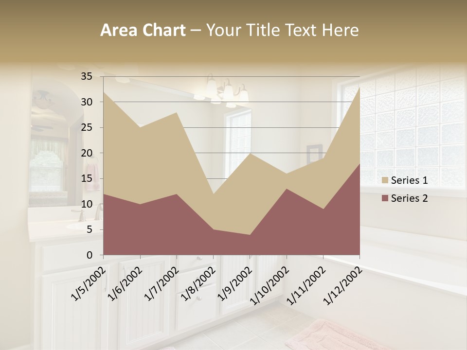 Tile Towel Counter PowerPoint Template