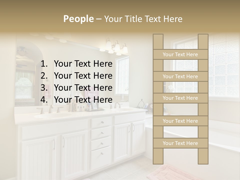 Tile Towel Counter PowerPoint Template