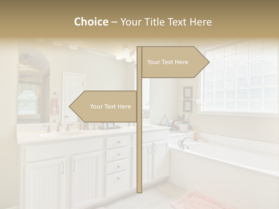 Tile Towel Counter PowerPoint Template