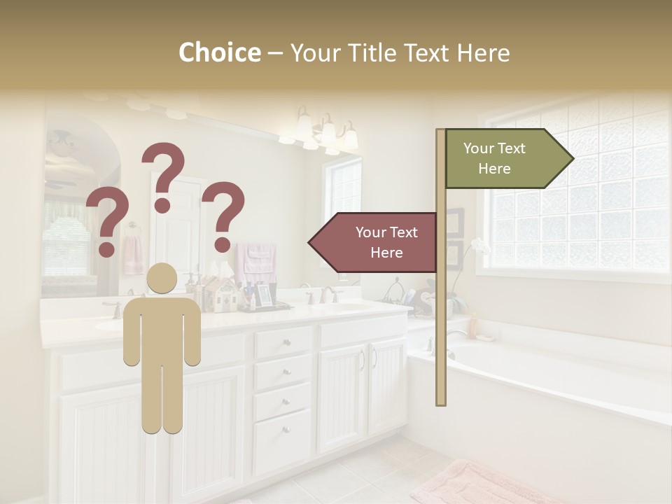 Tile Towel Counter PowerPoint Template