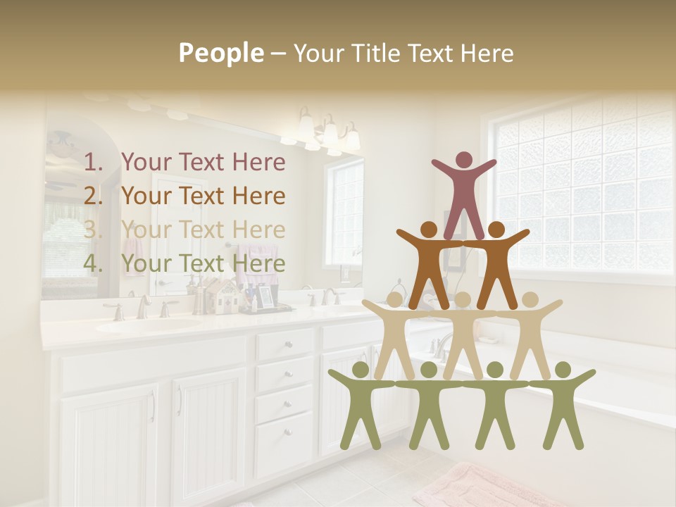 Tile Towel Counter PowerPoint Template