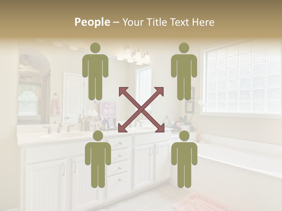 Tile Towel Counter PowerPoint Template