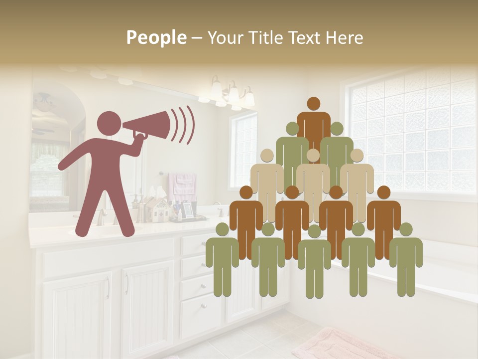 Tile Towel Counter PowerPoint Template