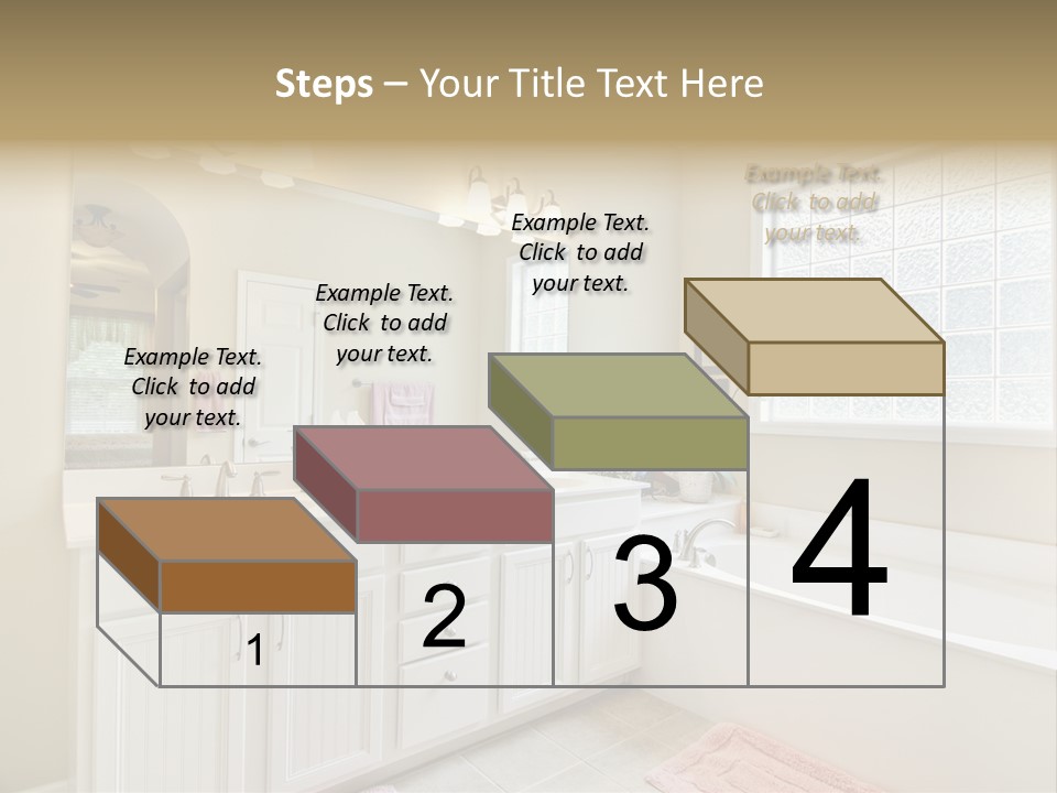 Tile Towel Counter PowerPoint Template