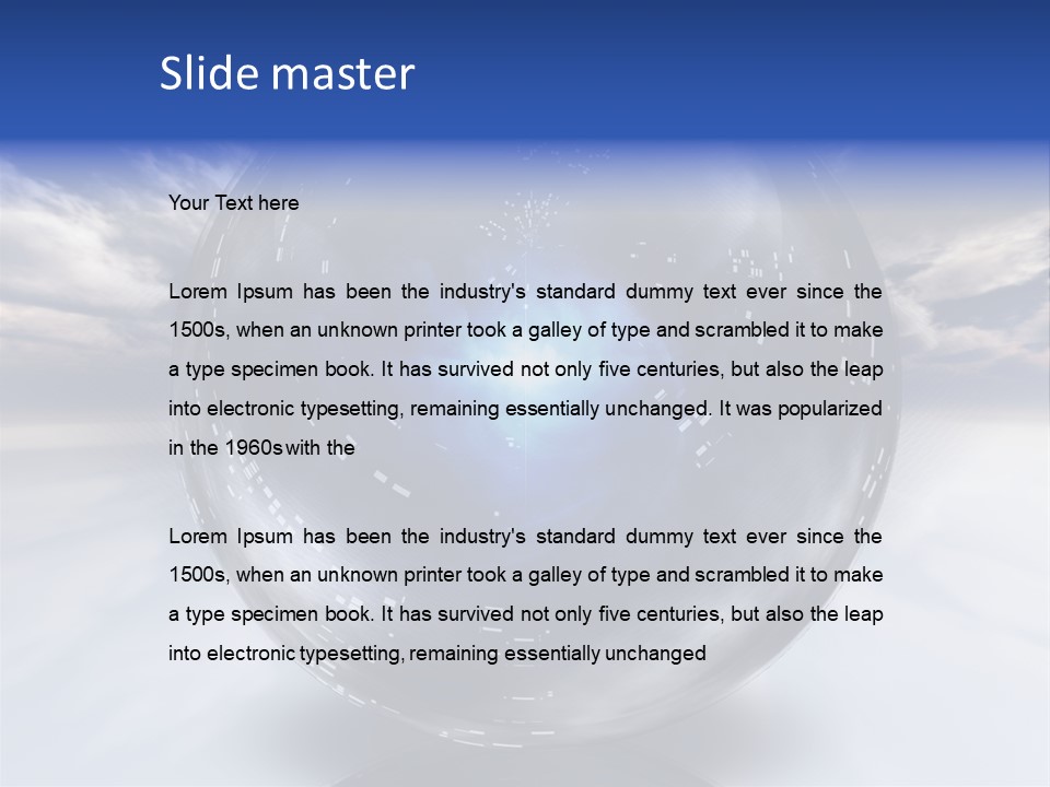 Contained Fantasy Clear PowerPoint Template