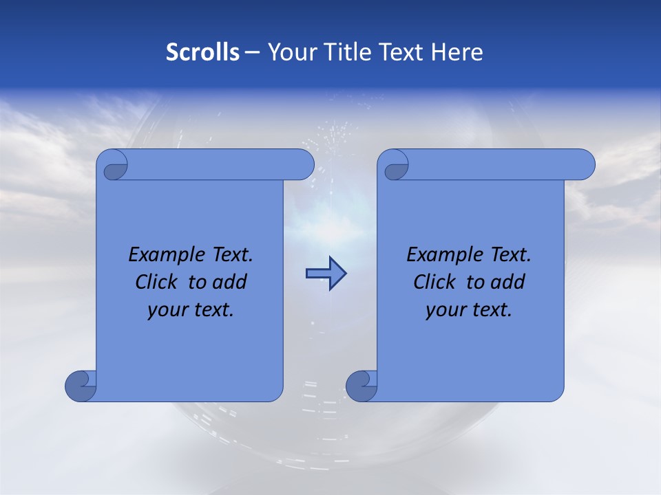 Contained Fantasy Clear PowerPoint Template