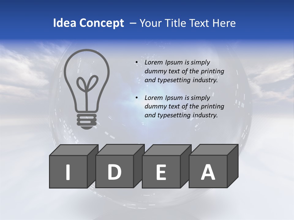 Contained Fantasy Clear PowerPoint Template