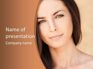 Lips Full Face Carnal PowerPoint Template