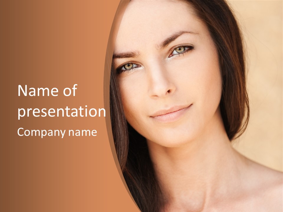 Lips Full Face Carnal PowerPoint Template