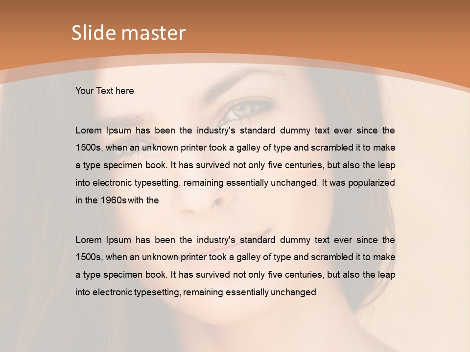 Lips Full Face Carnal PowerPoint Template