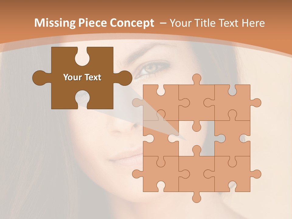 Lips Full Face Carnal PowerPoint Template