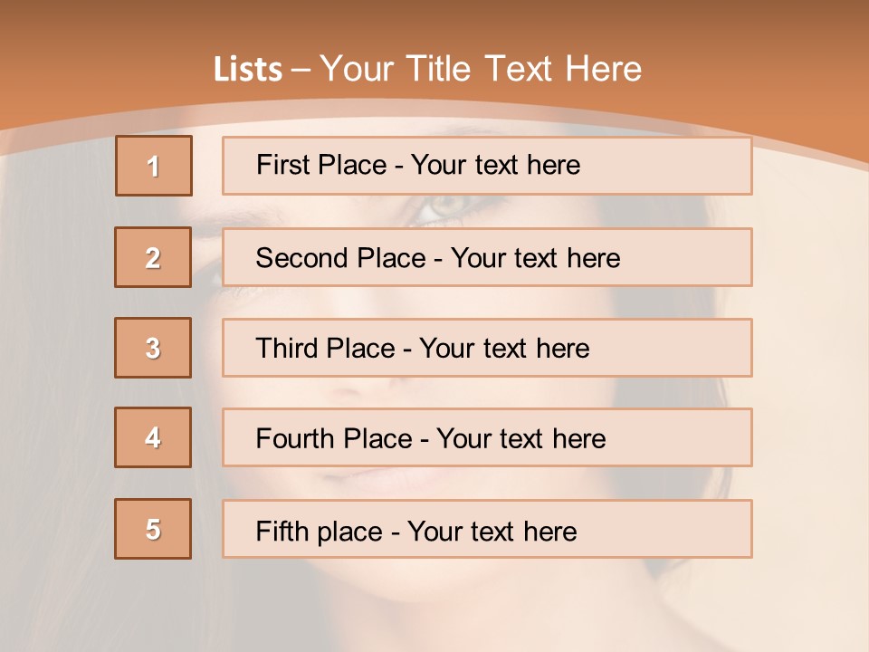 Lips Full Face Carnal PowerPoint Template