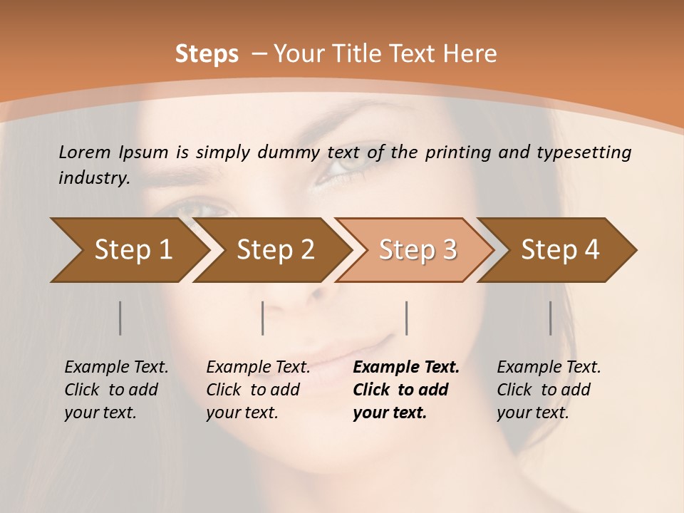 Lips Full Face Carnal PowerPoint Template