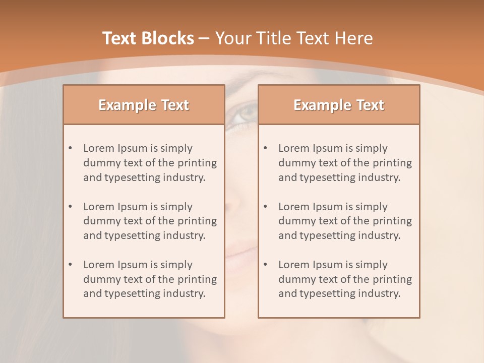 Lips Full Face Carnal PowerPoint Template