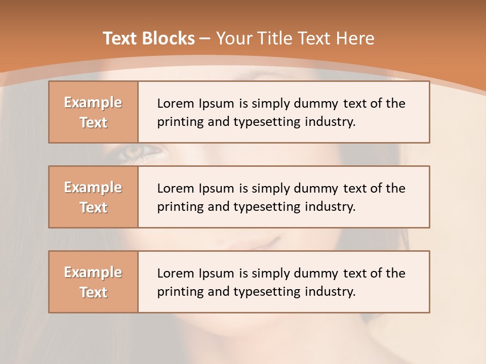 Lips Full Face Carnal PowerPoint Template