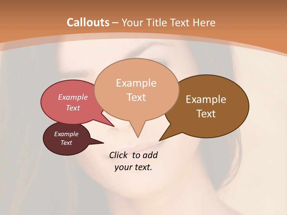 Lips Full Face Carnal PowerPoint Template