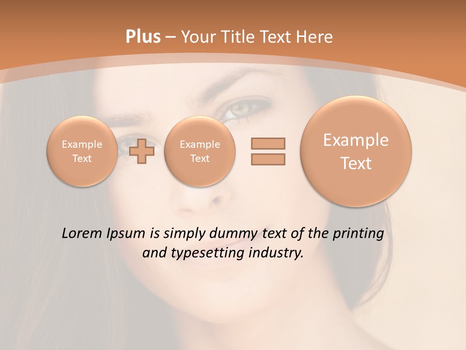 Lips Full Face Carnal PowerPoint Template