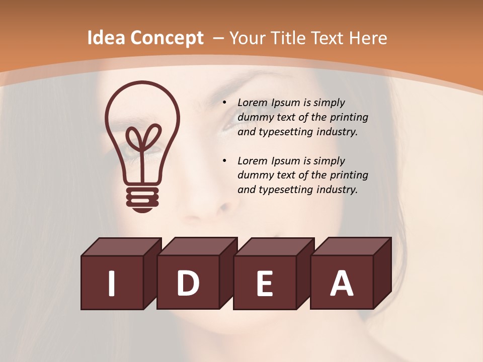 Lips Full Face Carnal PowerPoint Template