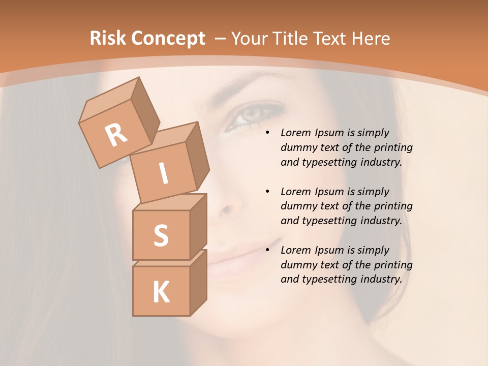 Lips Full Face Carnal PowerPoint Template