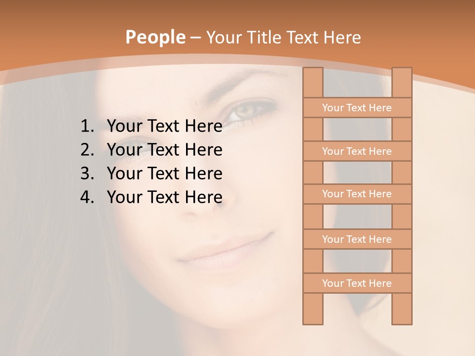 Lips Full Face Carnal PowerPoint Template