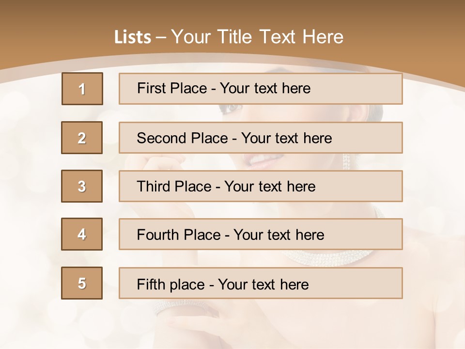 Body Shoulders Closeup PowerPoint Template