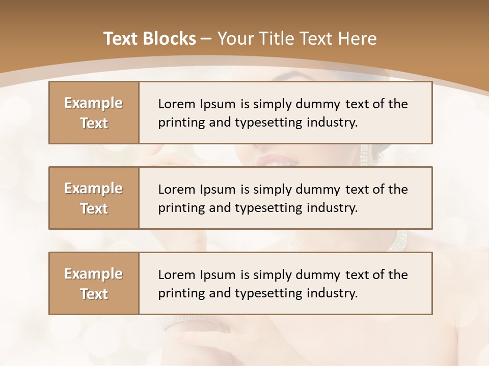 Body Shoulders Closeup PowerPoint Template