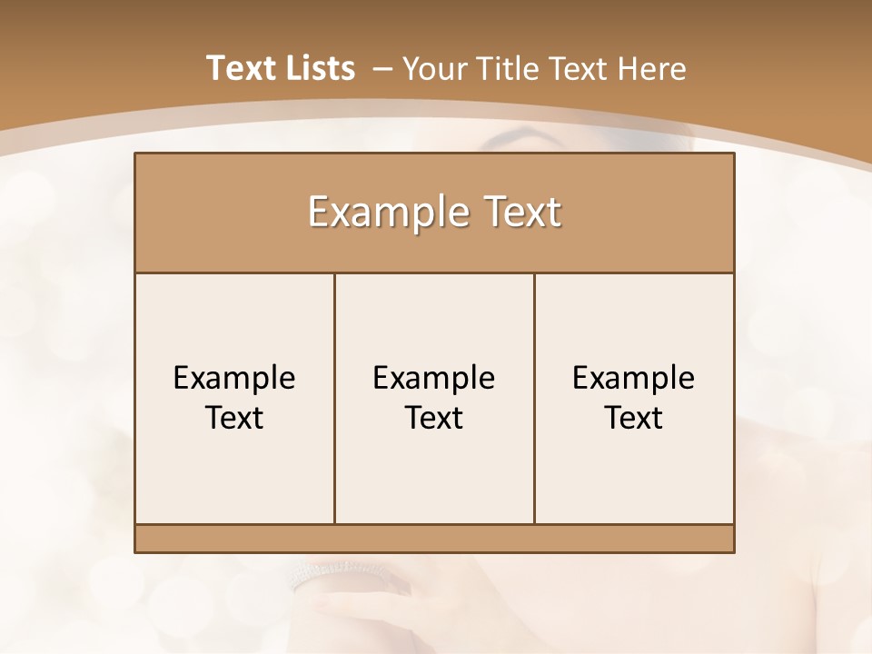 Body Shoulders Closeup PowerPoint Template
