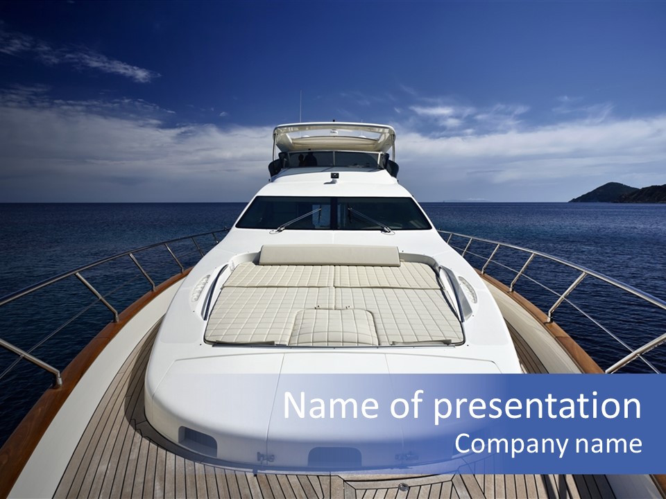 Boat Speed Ocean PowerPoint Template