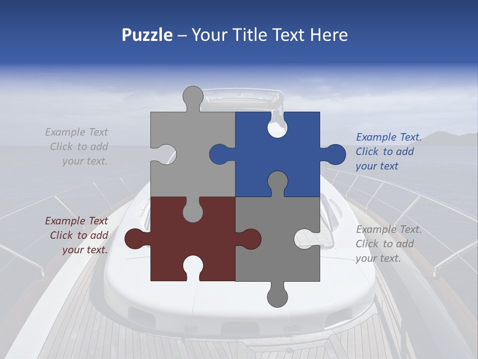 Boat Speed Ocean PowerPoint Template