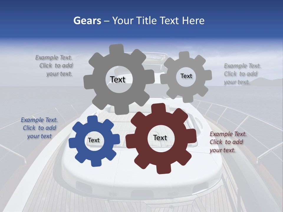 Boat Speed Ocean PowerPoint Template